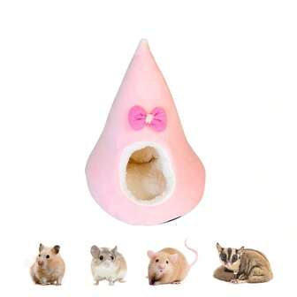 ITANDME 仓鼠藏身处 仓鼠温暖床 仓鼠笼藏身处 小型动物温暖庇护所 小型动物床 仓鼠迷你屋 适用于仓鼠、蜜袋鼯和其他小型动物