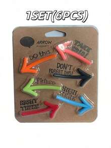 箭头冰箱贴纸，DIY文具贴纸，卡通风格可爱创意，趣味十足，防水，糖果贴纸，手机贴纸，可用于日记装饰、拼贴材料、剪贴簿、子弹笔记、笔记本、手工艺品、水瓶、吉他、滑板、自行车、摩托车、头盔、行李箱、手机和电脑。