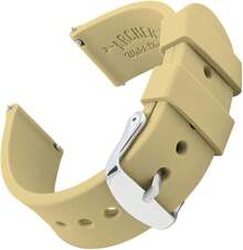 Archer Watch Straps - Correas de Reloj de Silicona Suave de Liberación Rápida - Arena - Ver 25