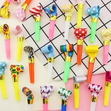 100pcs Random Color Dragon Whistle, Birthday Party Favor, Long Nose Whistle, Birthday Gift, Wedding Cheering Prop - Multicolor - View 8