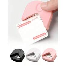 1pc Paper Corner Rounder - R4 4mm Corner Cutter Punch Tool,Corner Rounder R4 Corner Punch, Portable Paper Trimmer Cutter For Laminated Cards, Cardstock, Scrapbooking,Photo Card Making, Paper Cutting DIY Crafts Puncher For Office, School Christmas For Holiday Gift Giving - 粉色 - 查看 7