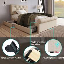 Bed Frames - Beige - View 5