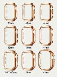 Huastonband 女款相容錶帶與保護殼 38mm 40mm 41mm 42mm 44mm 45mm 46mm 49mm 智慧手錶配件 超薄柔軟舒適腕帶 Ultra 3/2/1/SE/S11/S10/S9/S8/S7/S6/S4/Series 防刮防摔手錶保護殼，女款配件 夏季海灘活動 派對聚會 畢業季 返校禮物 - 香檳色 - 查看 12