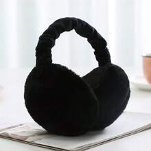 1 Set Women's Winter Touchscreen Warm Gloves / Unisex Winter Earmuffs, Made Of Comfortable Solid Color Plush Material, Thickened Beige Fur-Trimmed Gloves, Non-Elastic Cold-Proof Gloves For Outdoor Activities And Daily Use, Comfortable Design, Thermal Lined, Casual Style - Multicolor - View 16