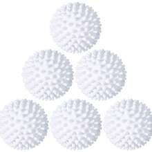 5个可重复使用的洗衣球 - 除毛球、烘干球、衣物柔顺剂、防皱，无需用电