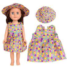 18英寸碎花连衣裙，适合43厘米美国女孩娃娃，重生娃娃配件，娃娃换装游戏新衣服套装，礼物 - CL-0068 - 查看 9