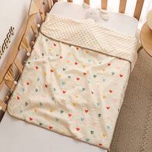 Baby Muslin Blanket, All Season Gauze Air Conditioning Quilt, Children's Cotton Crinkle Fabric Baby Comfort Blanket, Cartoon Pure Cotton - Multicolor - View 14