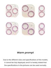 Gehärtetes Glas Kameraobjektiv Schutz, für IPhone 17/17Pro/17Promax/17Air/16/15/14/13/12/11 Promax Pro Plus Mini 16E Serie, funkelndes Diamant Design, kratzfest, einfach zu installieren, geeignet für täglichen Schutz, Büro, Zuhause, Handy Kamera Abdeckung, funkelnder Kristall, wasserdicht, stoßfest, kratzfest