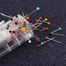 10件套通用磁性线轴收纳盒，包含9个耐用金属线轴，透明紧凑设计，方便收纳线材，兼容平缝机、双针缝纫机和老式缝纫机，是裁剪、绗缝和DIY缝纫项目的理想之选。 - 彩色 - 查看 9