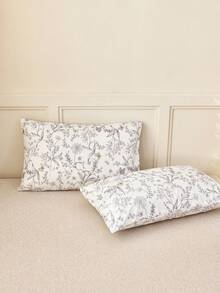 2/3pcs/Set Butterfly Flower Leaves Flower Pattern Duvet Cover Set Easy Care Microfiber Soft Bedding Set Soft Breatheable Wrink-Free Better For Sleep, Luxury Hotel Style, Gift For Mom Dad Friend, Quilt Comforter Duvet Cover*1 Pillowcase*1/2 King Queen Full Twin Size - Apricot - View 9