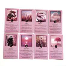 可爱粉色爱情符文塔罗牌，神秘塔罗牌占卜套装，附指南，用于占卜和灵性反思，适合14岁以上人群。 - 粉色 - 查看 6
