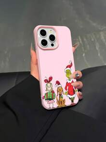 Christmas Friends Phone Case Compatible with Samsung phone cases  17  16 Pro Max  15 Pro Max  13 and  12 Made of TPU material providing shock and drop protection A delightful gift for family friends loved ones boyfriends girlfriends and for Christmas - Rosa - Ver 4