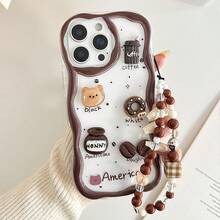 Ốp lưng điện thoại in hình hoạt hình, viền lượn sóng, màu kem, có chức năng bảo vệ điện thoại, tương thích với iPhone 17/17 Pro Max/16/16 Pro/16 Pro Max/15/15 Pro Max, 13/13 Pro Max, tương thích với Galaxy A50, A12, A32, A52, A72, A51, A21S, A13, A14, S22 Ultra, S23, A33, A53, S20 FE, tương thích với Redmi 11 Youth, 12 Pro, 12/12X, Note 11, 9A, 9C, tương thích với Poco X3 NFC, tương thích với Redmi 10, tương thích với Redmi 9, 12C, Note 11 Pro, tương thích với Redmi 10C, Note 8 Pro, phiên bản quốc tế, không phải phiên bản nội địa. - Nhiều màu - Xem 2