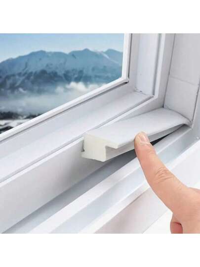 易于安装的防风隔音窗户密封条 - 耐用塑料钢材质，非常适合炎热天气
