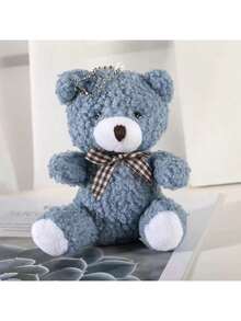 Cute Little Teddy Bear Pendant Plush Doll Cute Accessories Plush Teddy Bear Doll Valentines Plush Animal Toy Unisex Fit Birthday Halloween Christmas Perfect Gift Valentines Decor - Multicolor - View 5