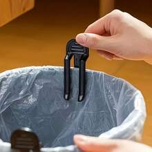 1pc Durable Plastic Trash Bag Clip - Easy Grip Garbage Can Holder For Home Organization - Multicolor - View 5