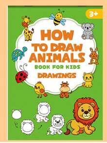 Children's Painting Book With Cartoon Animal Patterns, Fun Doodle & Simple Sketches For Preschool Early Education, Coloring Book (No Pens Included), Teaches How To Draw Adorable Animals, Coloring Book, Wonderful Painting Book, Holiday Gift, Back To School Gift, Stationery Prize (The Image Color Is For Reference Only, The Product Is A Black And White Image Without Color, Needs To Be Colored By Yourself) - Multicolor - View 12