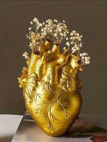 解剖学心脏造型花盆 - 充满艺术气息的血管造型花盆，适合现代家居装饰，是周年纪念日、毕业典礼、生日或情人节的浪漫礼物之选。 - 彩色 - 查看 5