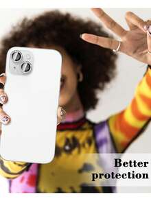 Camera Lens Protector Film For IPhone 17/17Pro/17Promax/17Air/16/15/14/13/12/11, Tempered Glass Metal Frame, High Definition Transparent (Silver) - Silver - View 9