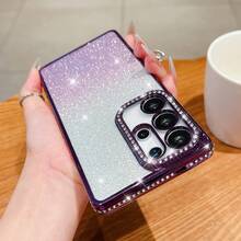 奢华水钻亮片电镀银色手机壳，兼容三星 Galaxy A02S、A03、A03S、A04、A05、A06、A07、A12、A13、A14、A15、A16、A17、A22、A23、A24、A25、A26、A32、A33、A34、A35、A36、A50、A51、A52、A53、A54、A55、A56、S20、S21、S22、S23、S24、S25、Note20、EDGE、荣耀 Y9s、X9a、X9b、X9c、90 Lite、X7b、X7c、X8a、X8b、X6、X8 5G、P40 Lite、Magic 5 Lite、6、7lite、OPPO A9 等机型。 A15 - 紫色 - 查看 4