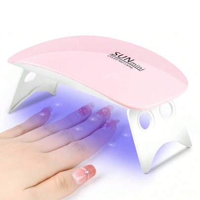 Lámpara de secado de uñas UV LED mini, lámpara portátil de curado para esmalte de uñas en gel, luces para dedos y dedos de los pies, profesional para salón o uso doméstico DIY