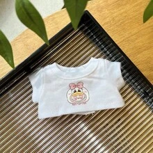 1 Set Doll Clothes, Ceramic Figurine, Bucket Hat And Denim Overalls For 1st/2nd Generation Dolls - Multicolor - View 3