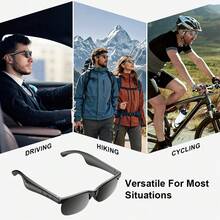 Smart Glasses Supporting Hands-Free Calls And Music Playback-Featuring A Lightweight Design, Volume Controls, A Built-In Microphone, And USB Charging. Suitable For A Wide Range Of Occasions, They Make An Excellent Gift. - Multicolor - View 8