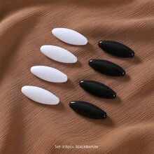 8pcs Scarf Safety Pins And Clips Glossy Hijab Plastic Cover Hijab Pin Pack For Women - D - View 13