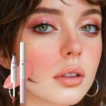 YOUNG VISION 4 Colors Instant Natural Realistic Freckles, Waterproof & Sweatproof Versatile Formula For Multi-Use On Eyes Cheeks Lips, Liquid Blush & Freckle Stamp Pen Perfect For Wild Sunburn Makeup, Daily Streetwear/Dates/Parties. - 彩色 - 查看 3