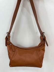 Underarm Bag Women's Bag Cool Drag Style Single Shoulder Underarm Stick Bag Niche Design Leather Zipper Single Shoulder Handbag - Multicolor - View 9