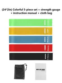 حلقات مطاطية للمقاومة في اليوغا، أشرطة الأرداف، معدات اللياقة البدنية