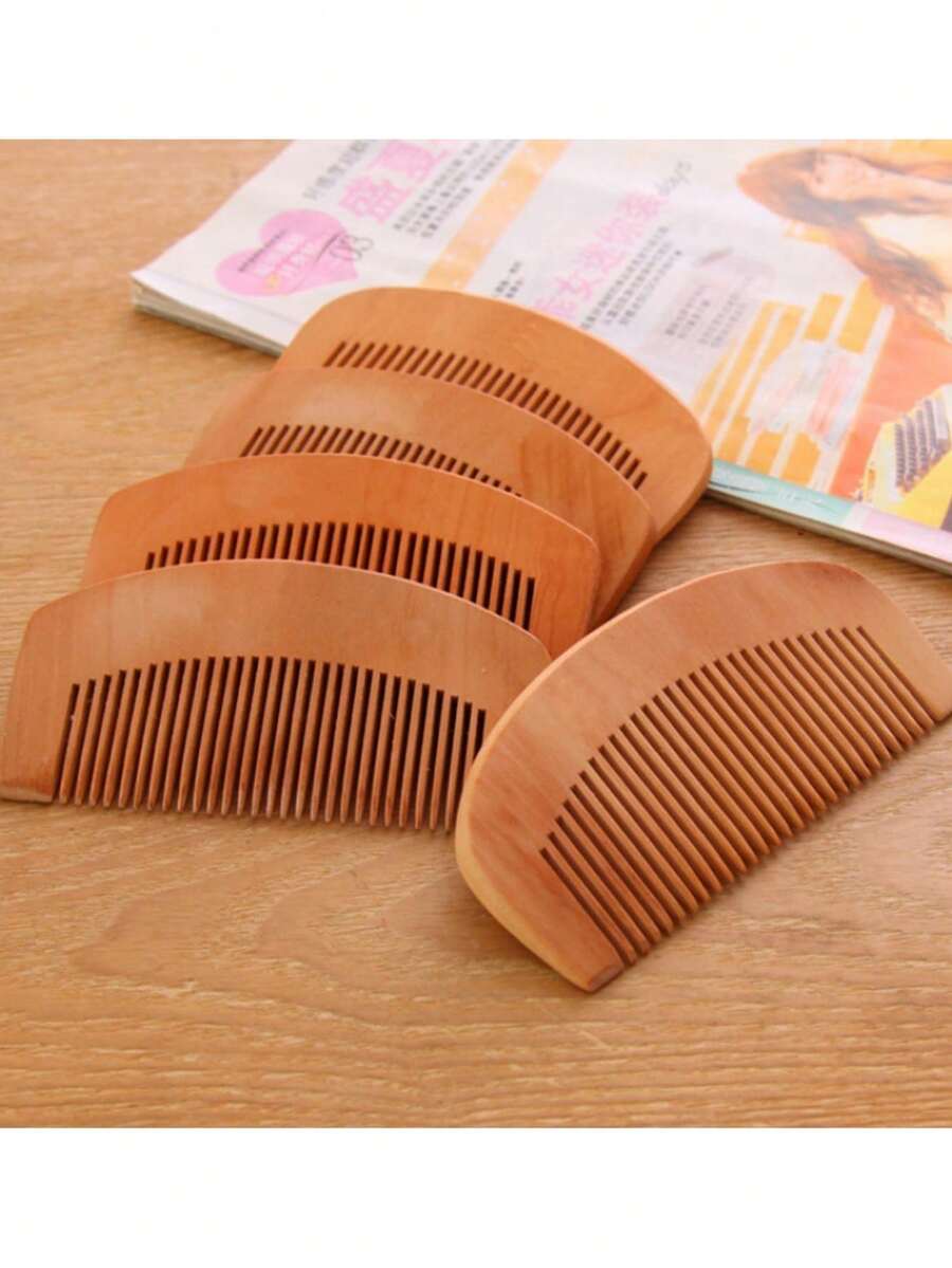 Escova de cabelo de madeira (3 ou 20 peças), pente antiestático de jacarandá, mini pente de massagem portátil de madeira.
