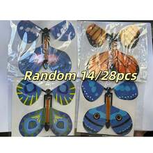 Magical Flying Butterfly Toy With Rubber Band - Colorful Accordion Bookmarks, Suitable For Party Favors, Piñata Fillers, Classroom Rewards And Holiday Gifts (Multicolor) - Multicolor Random - View 7