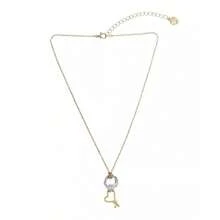 Two Tone Heart Knot Pendant Necklace |  | Women Pendant Necklaces - Hai tông màu - Xem 1