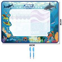 Large Size Children's Water Painting Mat, Water-Soluble Paints, Instant Dry No Trace, Kindergarten & Family Interactive Toy, Cultivate Kid's Creativity, Waterproof & Tear-Resistant Fabric, Rolled Design For Easy Storage, Christmas Graffiti Water Painting Mat, Essential Art Enlightenment Tool, Waterproof Portable Travel Painting Board, Ideal Gift For Halloween, Thanksgiving - Multicolor - View 8