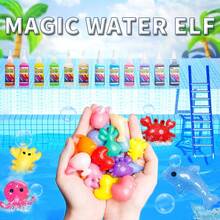 Set DIY de 32 Piezas "Elfos de Agua Mágicos" – Juguete Educativo para Niños y Niñas, Kit de Ciencia y Arte con Hidrogel de Colores, 12 Pegamentos Mágicos y 12 Moldes de Vida Marina (pez, pulpo, estrella de mar, calamar y más). Incluye molde especial de calamar y herramientas para crear figuras en 3D que flotan en el agua. Elaborado con material ABS de alta calidad, resistente y no tóxico, ideal para manualidades infantiles, aprendizaje sensorial, creatividad y actividades de Educación STEM. Perfecto como juguete popular en México, regalo de cumpleaños, regalo de Navidad, Día del Niño, fiestas, actividades familiares, escolares, guarderías y proyectos creativos. Un kit de hidrogel y slime educativo que encanta a niños y adultos, y que impulsa el desarrollo temprano, la coordinación mano-ojo y el juego interactivo entre padres e hijos. ¡Diversión garantizada para horas de creatividad, experimentos y arte acuático! - Celeste - Ver 7