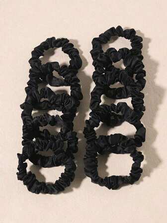 3 Stück/10 Stück/16 Stück/20 Stück Set Neue Satin Kleine Haargummis Satin Haargummis Haarschmuck für Frauen, Haargummis