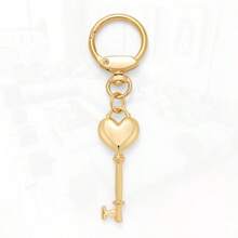 Gold Heart Keychain For Women Key Bag Charm For Handbags Keyring Charms Purse Dainty Jewelry - 如圖 - 查看 1