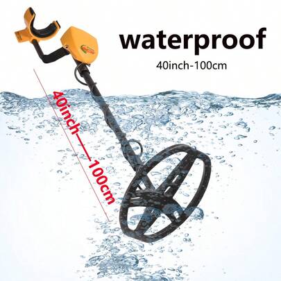 Professional Metal Detector, Waterproof IP68 Metal Detector With Precise Locator, Handheld Foldable Deep Detection For Precious Metals (Gold, Silver, Copper, Iron), 5 Modes, Suitable For Adults Gold Detector