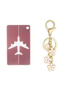 Conjunto de 2 etiquetas de bagagem com chaveiros de flores e 26 letras do alfabeto para facilitar a identificação da sua mala. Permitem adicionar um cartão de nome. Multifuncionais, essas etiquetas podem ser coladas em malas, mochilas, bolsas esportivas, bolsas de câmera, bolsas de mão, etc. Adicionam estilo e resolvem problemas de identificação durante a viagem. Práticos para encontrar rapidamente itens essenciais de viagem. Ideais para mochilas, bolsas, malas, etc.