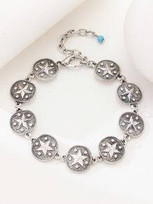 1pc Men's Minimalist Western Cowboy Style European And American Cross-Border Punk Bracelet - Bracelet - View 6