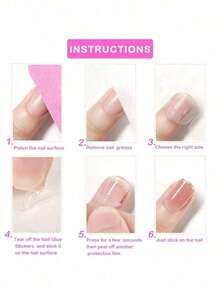 4800pcs(200sheets)/2400pcs(100sheets)/1200pcs(50sheets) Double-Sided Nail Glue Suitable For Nail Stickers, Jelly Double-Sided Adhesive Stickers, DIY Nail Art Stickers Nails - Army Green - View 9