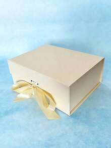 1个可折叠礼盒，礼品包装盒，适用于沙特国庆节赠送亲朋好友，通用节日礼品包装 - 黃色 - 查看 7