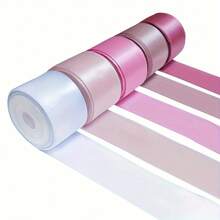 5 Rolls Satin Ribbon, 1 Inch X 25 Yards, 125 Yards Satin Ribbon Set, Silk Satin Ribbon, Suitable For Fall Wedding Bouquet Wrapping, Hair Accessory Making, Gift Wrapping And Craft Projects - Multicolor - View 12