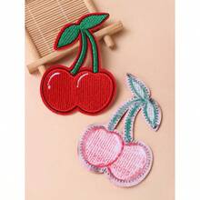 2pcs Cherry Shaped Iron-On Patch - Multicolor - View 3