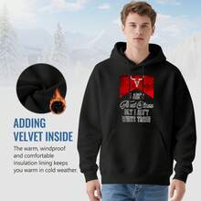 I Ain't First Class But I Ain't White Trash Hoodie,Soft And Breathable Fabric, Loose Style, Perfect For Concerts And Hiking Trips - 款式1 - 查看 5