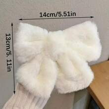 1 Stück eleganter Oversized Plüsch-Schleifen-Haarclip, süße Haarspange, Prinzessinnen-Haarreif, Haarklammer, Haarspange, Haarspangen, Haarschmuck für Frauen - Verschiedenfarbig - Übersicht 7