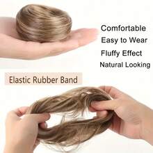 1 chiếc dây buộc tóc giả kiểu búi rối thời trang, phụ kiện tóc co giãn cho nữ, thích hợp cho kiểu tóc thường ngày. - Nhiều màu - Xem 5