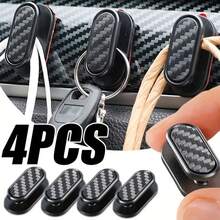 4pcs Multi-Functional Hooks, Heavy Duty Car Seat Back Hooks, Car Interior Accessories - Black - View 9