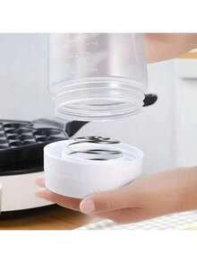 1000ml Hand-Cranked Batter Mixer Bottle Batter Dispenser,Salad Bottles, Condiment Bottles, Cooking Bottles, Kitchen Dispensing Bottles - Trong sáng - Xem 5